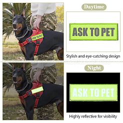 Toppe riflettenti in poliestere per cani da assistenza&nbsp;AJEW-WH0248-739A