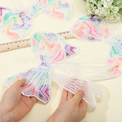 Kostümzubehör mit Bowknot-Polyesterstickerei&nbsp;DIY-WH0308-564B