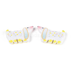 Perles de résine opaques imprimées&nbsp;RESI-N043-04E