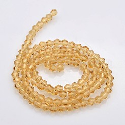 Chapelets de perles en verre bicone&nbsp;EGLA-P016-4mm-08