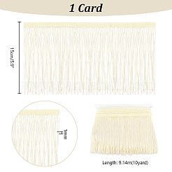 Ruban à franges en polyester de 10 mètre&nbsp;OCOR-WH0046-97