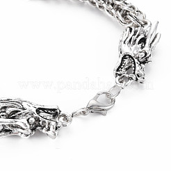 Herren Aluminium Weizen Kette Armbänder&nbsp;BJEW-N015-003