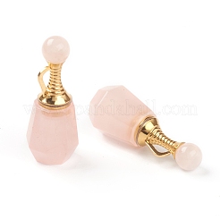 Facettes naturel rose Pendentif quartz&nbsp;G-H252-A04