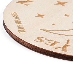 Tapis de tasse sculptés en bois&nbsp;LS-AJEW-P103-01I