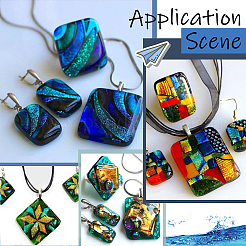 Schmelzglas-Cabochons aus der Mikrowelle&nbsp;FIND-SP0004-58B