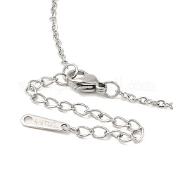 Collane con ciondolo in acciaio inossidabile 304 anti-ossidazione&nbsp;NJEW-H010-01P