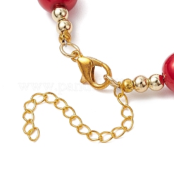 Bracelets à breloques et à maillons en plastique ABS sur le thème de Noël&nbsp;BJEW-JB11115