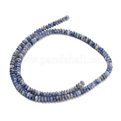 Natürliche blaue Fleck Jaspis Perlen Stränge&nbsp;G-Z110-B14-2x4mm