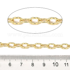 Chaînes à maillons ovales texturées en laiton&nbsp;CHC-C014-05G