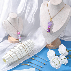 6 collana a catena in acciaio inossidabile 304 da 2 colori per uomo e donna&nbsp;STAS-SC0020-88