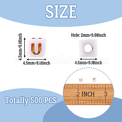 Perles acryliques opaques&nbsp;MACR-TAG0001-07U