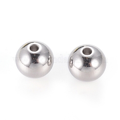 Anlaufgeschützte Perlen aus 201 Edelstahl&nbsp;STAS-R033-8mm