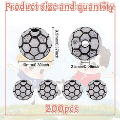 200 pz perline acriliche opache&nbsp;SACR-HY0001-08