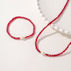 Stretch-Armbänder und Perlenketten aus Glasperlen&nbsp;SS0956-1