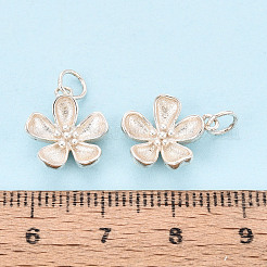 925 Blumenanhänger aus Sterlingsilber.&nbsp;STER-T009-03S