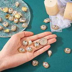 30pcs 5 Arten Kristallglas-Strass-Anhänger&nbsp;RB-TA0001-09