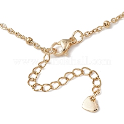 Colgante de corazón de ojo malvado con circonita cúbica pavé de latón&nbsp;NJEW-JN05803-01