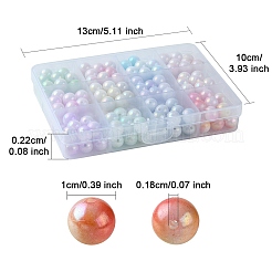 192 Stück 12 Farben zweifarbige undurchsichtige Acrylperlen&nbsp;SACR-YW0001-64