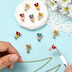 10pcs 5 pendentifs en alliage de couleurs&nbsp;FIND-CJ0005-72