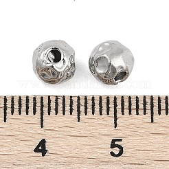 Perles en acier inoxydable chirurgical 316 texturées anti-ternissement&nbsp;STAS-M106-01A-P