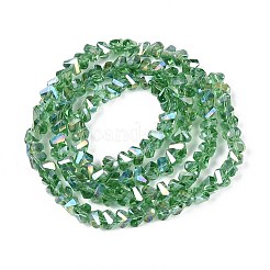 Galvanisieren transparente Glasperlen Stränge&nbsp;LS-GLAA-N021-4mm-27