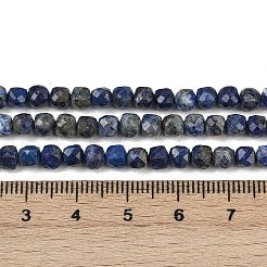 Filo di Perle lapis lazuli naturali &nbsp;G-RM2025-D52-4x4mm-A