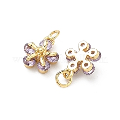 Pendentifs en laiton zircon cubique pavé&nbsp;KK-A291-07G