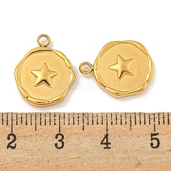 Placcatura ionica (ip) ciondoli in acciaio inossidabile 304&nbsp;STAS-A099-07G