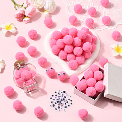 150 pompon en polyester&nbsp;DIY-SC0031-33D