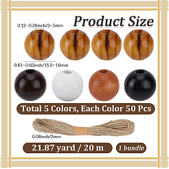 200 Stück 4 Farben&nbsp;WOOD-PA0001-73D