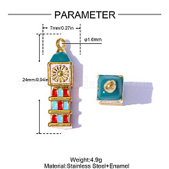 Pendentifs en acier inoxydable 304&nbsp;STAS-OY014-97G