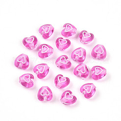 30/50pcs Vert Transparent En Forme De Feuille Acrylique Perle