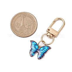 Décorations de pendentif en émail en alliage papillon&nbsp;KEYC-JKC00925