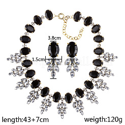 Set di gioielli strass lega&nbsp;FS-WG3ECD0-03