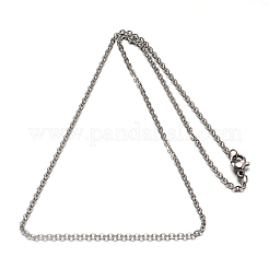 Collier chaîne en acier inoxydable 304 résistant au ternissement&nbsp;STAS-L164A-01P