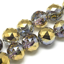 Chapelets de perles en verre électroplaqué&nbsp;EGLA-S166-20mm-M