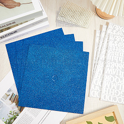 Quadratische EVA-Glitzer-Aufkleber-Sets für Abschlusskappen&nbsp;DIY-CP0011-31B