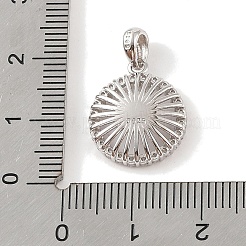 925 Sterling Silber Stiftschlaufenanhänger&nbsp;STER-B003-02P
