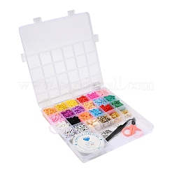 2928pcs Geometrie Fimo & Acryl & CCB Kunststoff & Muschelperlen&nbsp;DIY-YW0002-88