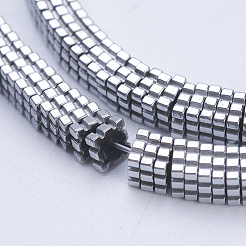 Electroplate non magnetici ematite sintetico fili di perline&nbsp;G-J381-4X1mm-A