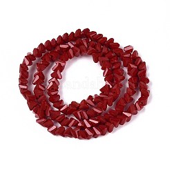 Chapelets de perles en verre opaques&nbsp;GLAA-N019-4mm-15