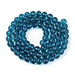 Chapelets de perles en verre transparent&nbsp;GLAA-R095-8mm-27