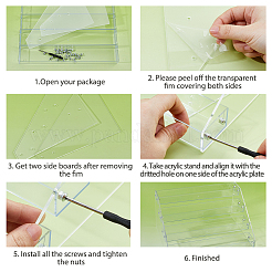 Transparentes 4-lagiges Nagellack-Präsentationsregal aus Acryl&nbsp;ODIS-FH00001-22