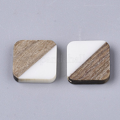 Cabochons aus Harz und Walnussholz&nbsp;LS-RESI-S358-A-90G
