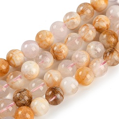 Fili di perline di fiori di ciliegio naturale agata&nbsp;G-H062-A02-02