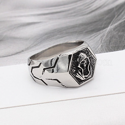 Fingerringe aus chirurgischem Edelstahl 316L für Herren&nbsp;FS-WG2869D-05