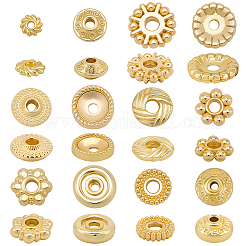 120pcs 12 Arten Messingperlen&nbsp;KK-BBC0022-36