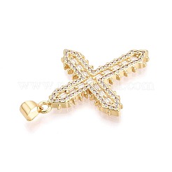 Messing micro pave klare zirkonia anhänger&nbsp;KK-N268-93G