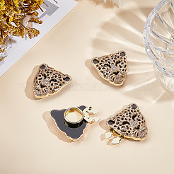 Legierung Rhinestone Manschettenknöpfe&nbsp;BUTT-WH0024-076G