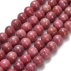 Perline Rhodonite naturale fili&nbsp;G-F820-K06-6mm